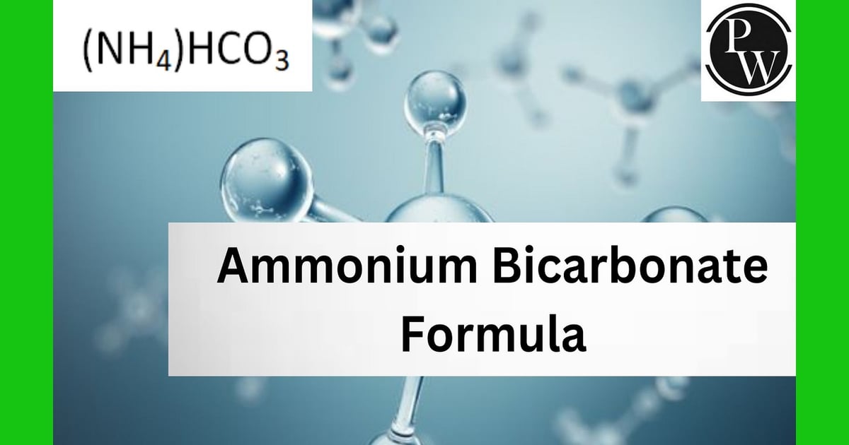 Amonium Bikarbonat - Ammonium Bicarbonate Formula,