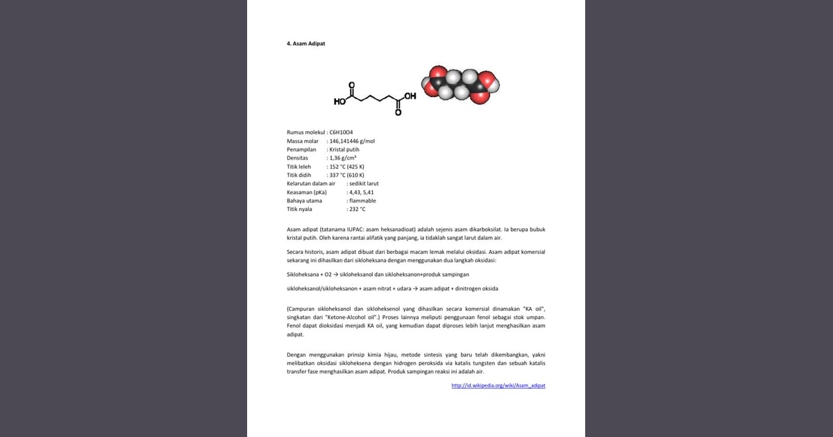 Asam Adipat - Asam Adipat |