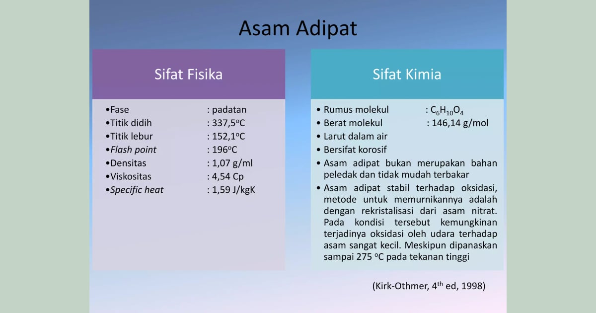 Asam Adipat - Prarancangan pabrik asam