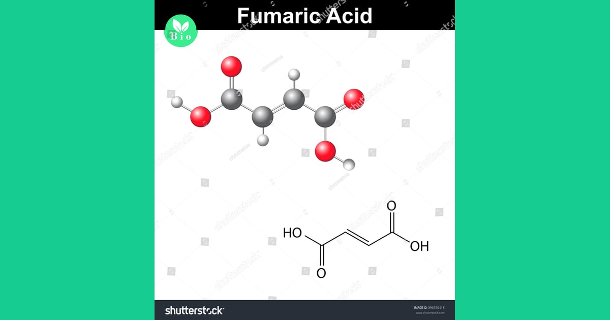 Asam Fumarat - Fumaric Acid Molecule