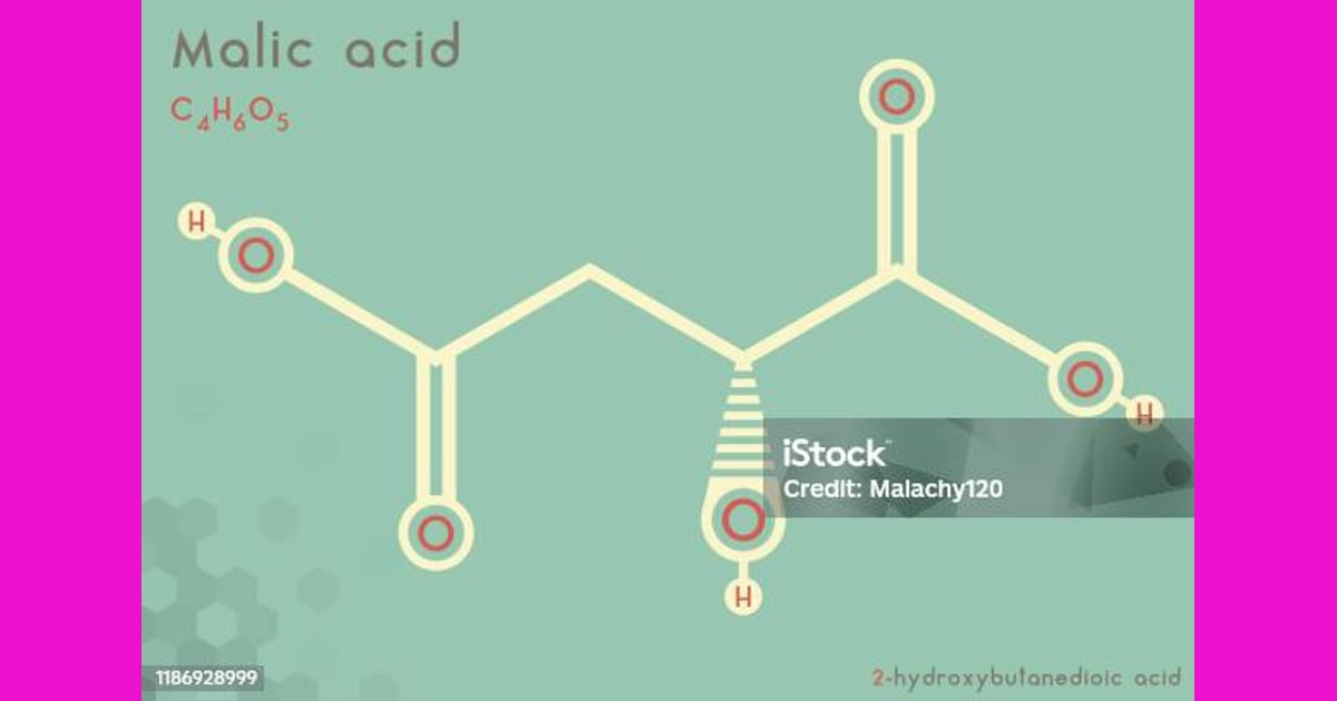 Asam Malat - Infografis Molekul Asam
