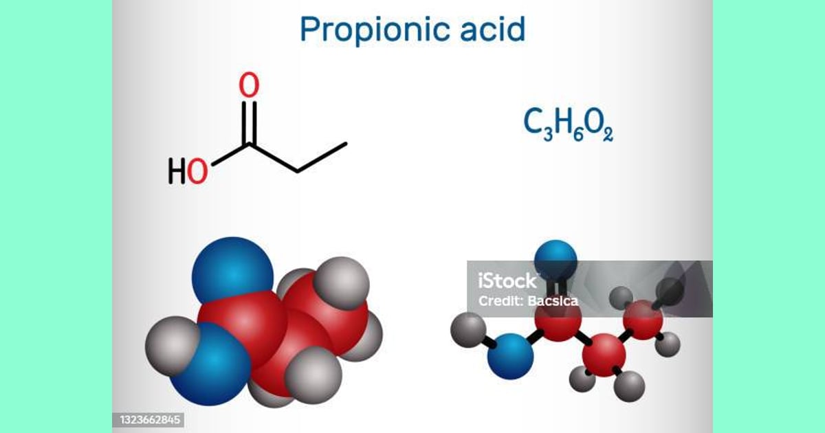 Asam Propionat - Asam Propanoat Molekul