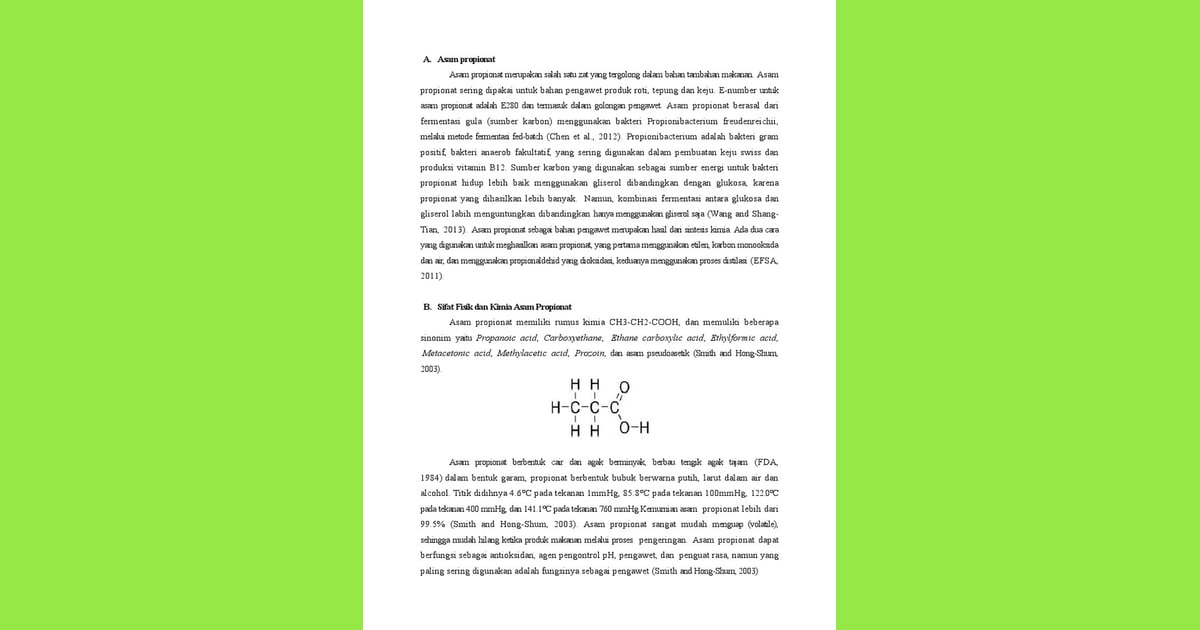 Asam Propionat - Asam Propionat |
