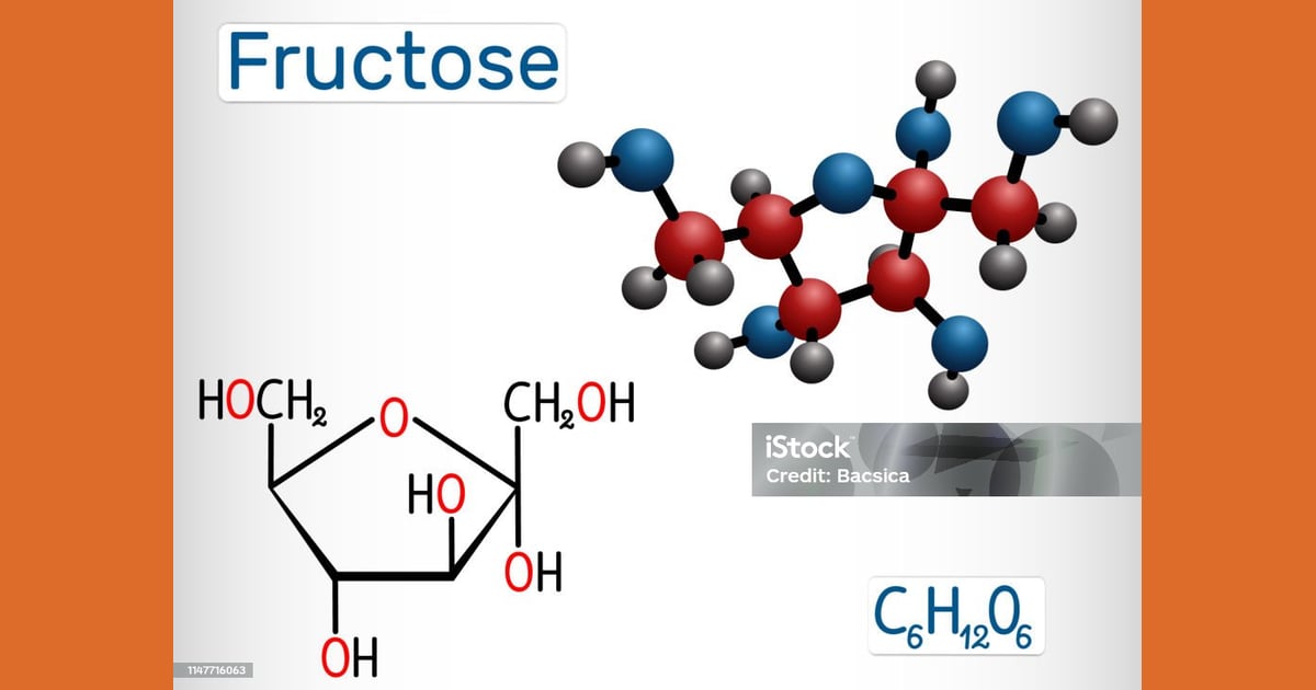 Fruktosa - Fruktosa Molekul Alphadfructofuranose