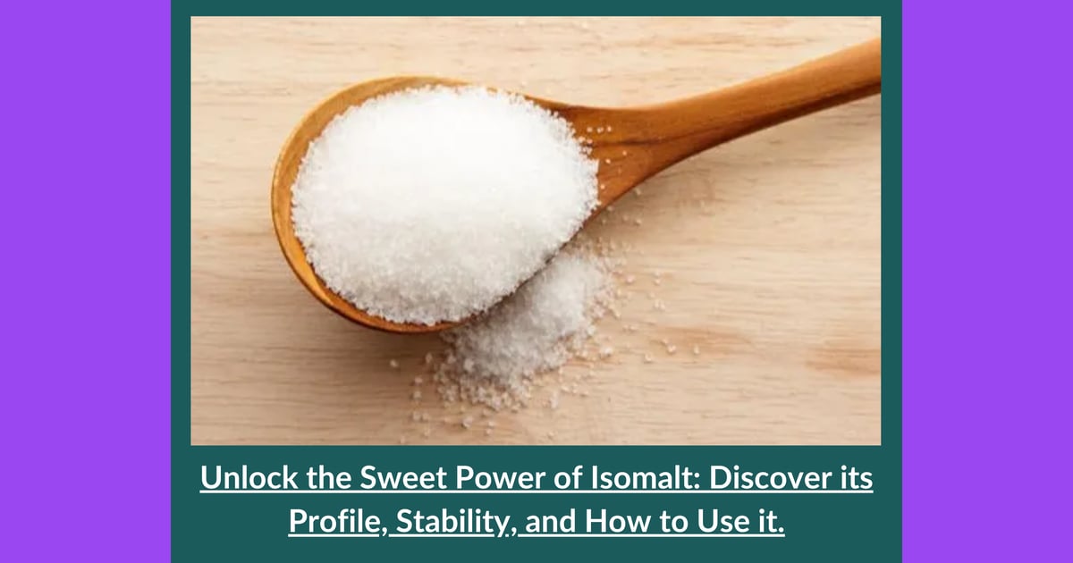 Isomalt - Unlock the Sweet