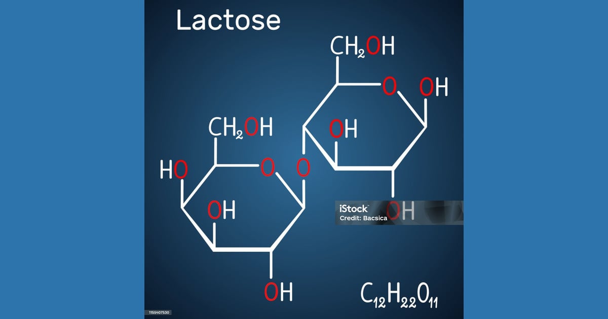 Laktosa - Laktosa Molekul Gula