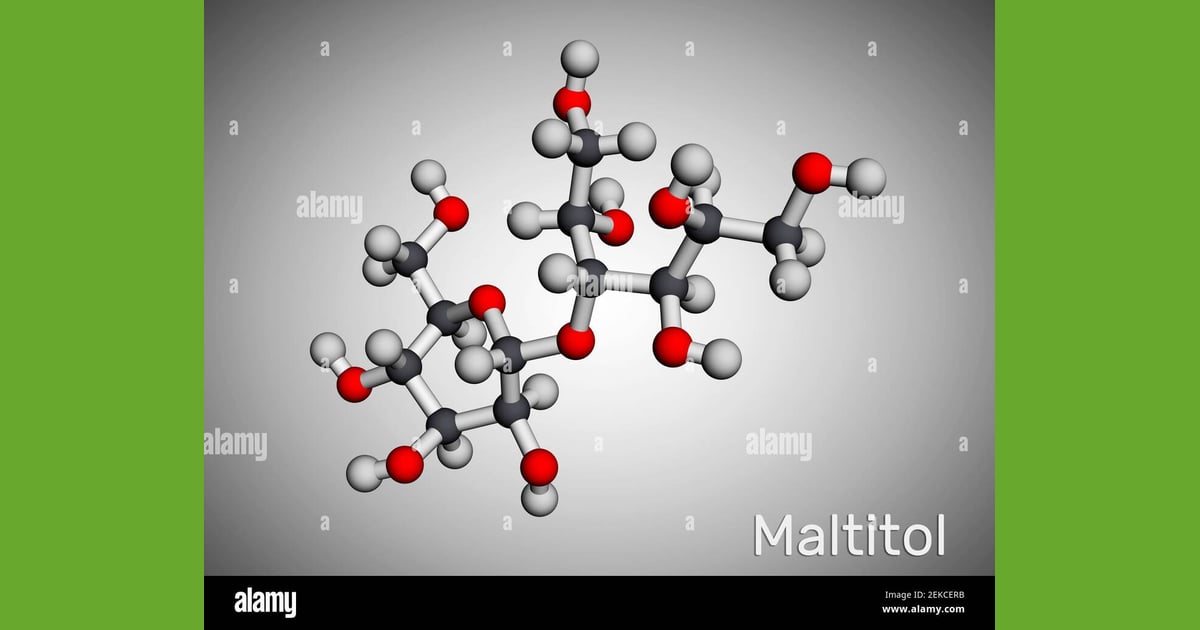 Maltitol - Maltitol molecule. It