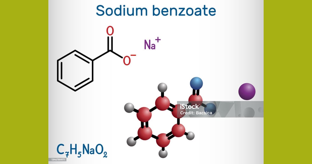 Natrium Benzoat - Molekul Natrium Benzoat