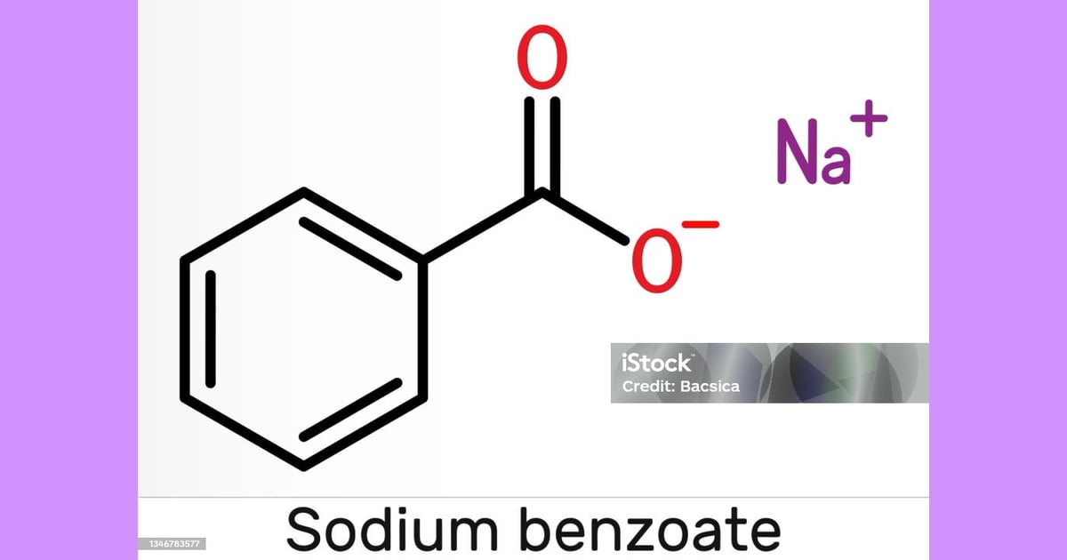 Natrium Benzoat - Molekul Natrium Benzoat