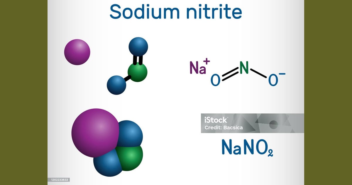 Natrium Nitrit - Natrium Nitrit Molekul