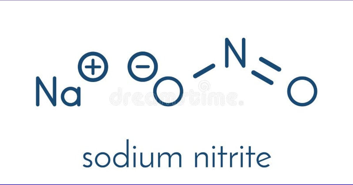 Natrium Nitrit - Chemische Struktur Des