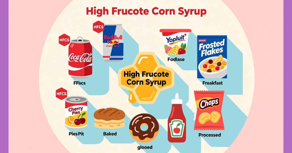 Sirup Jagung Tinggi Fruktosa - Makanan dengan Sirup