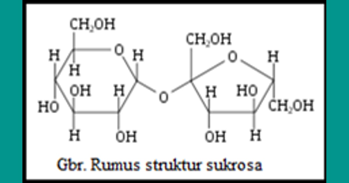 Sukrosa - Rumus Kimia Sukrosa