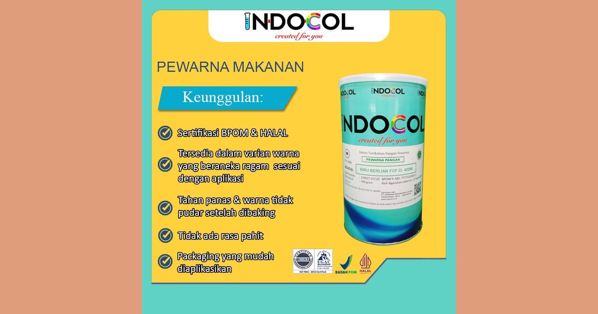 Biru Berlian FCF - Jual Pewarna Makanan