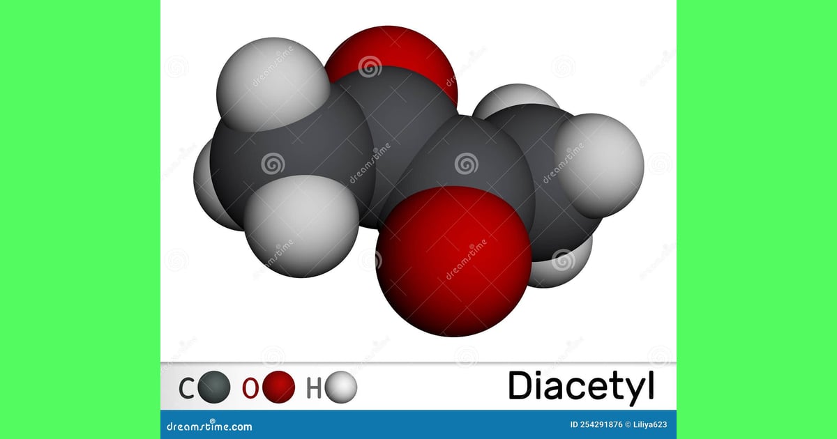 Diasetil - Diacetyl Molecular Structure,