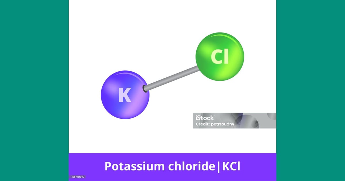 Kalium klorida - Vektor Boladantongkat Model