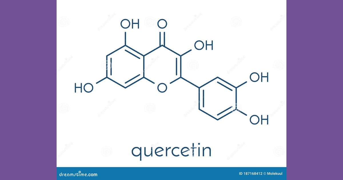 Kuersetin - Quercetin Flavonoid Molecule.
