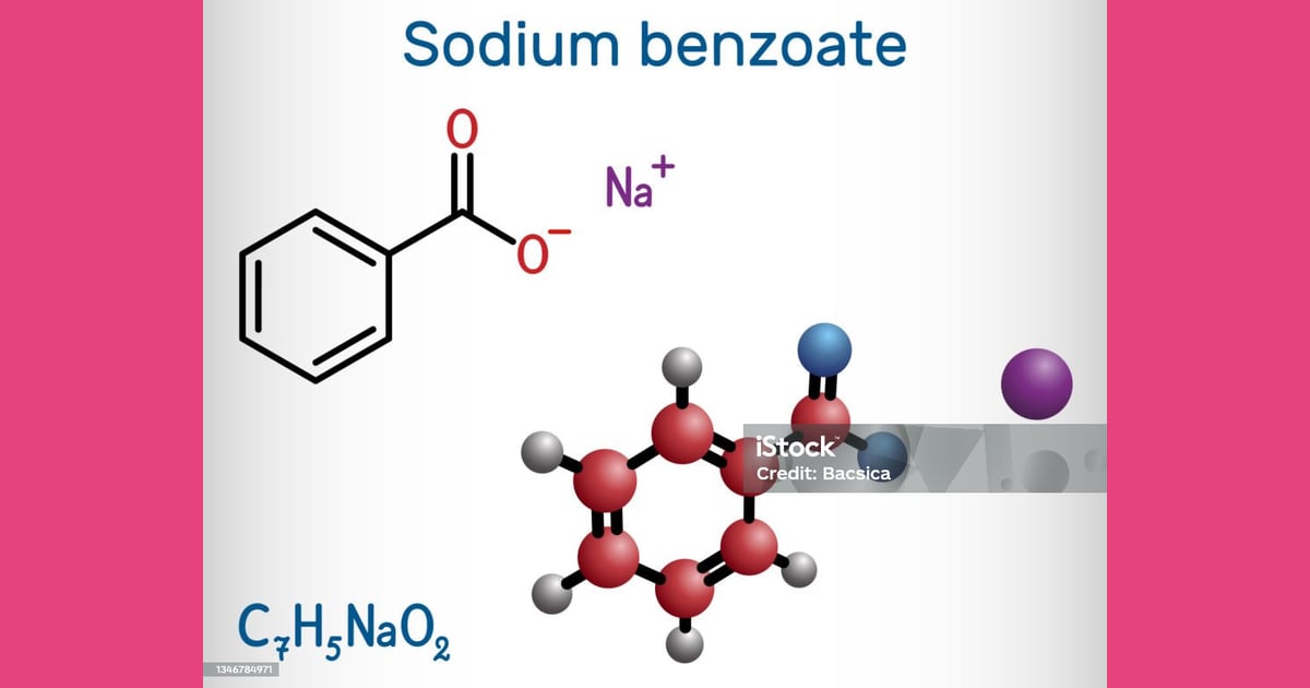 Natrium benzoat - Molekul Natrium Benzoat