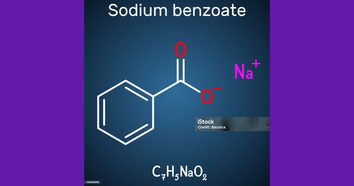 Natrium benzoat - Molekul Natrium Benzoat