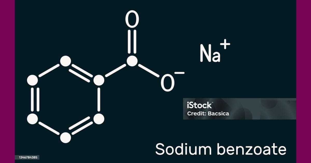 Natrium benzoat - Molekul Natrium Benzoat