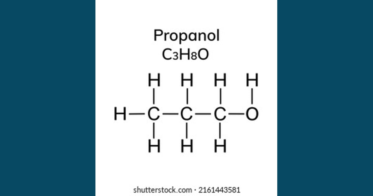 Propanol - 1-Propanol Structural Formula