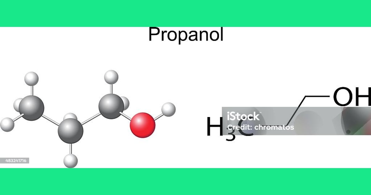 Propanol - Structural Chemical Formula