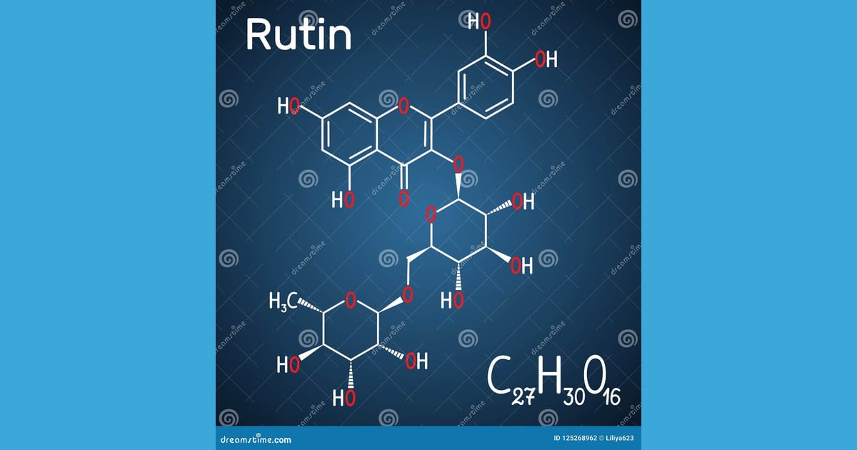 Rutin - Rutin Structural Formula