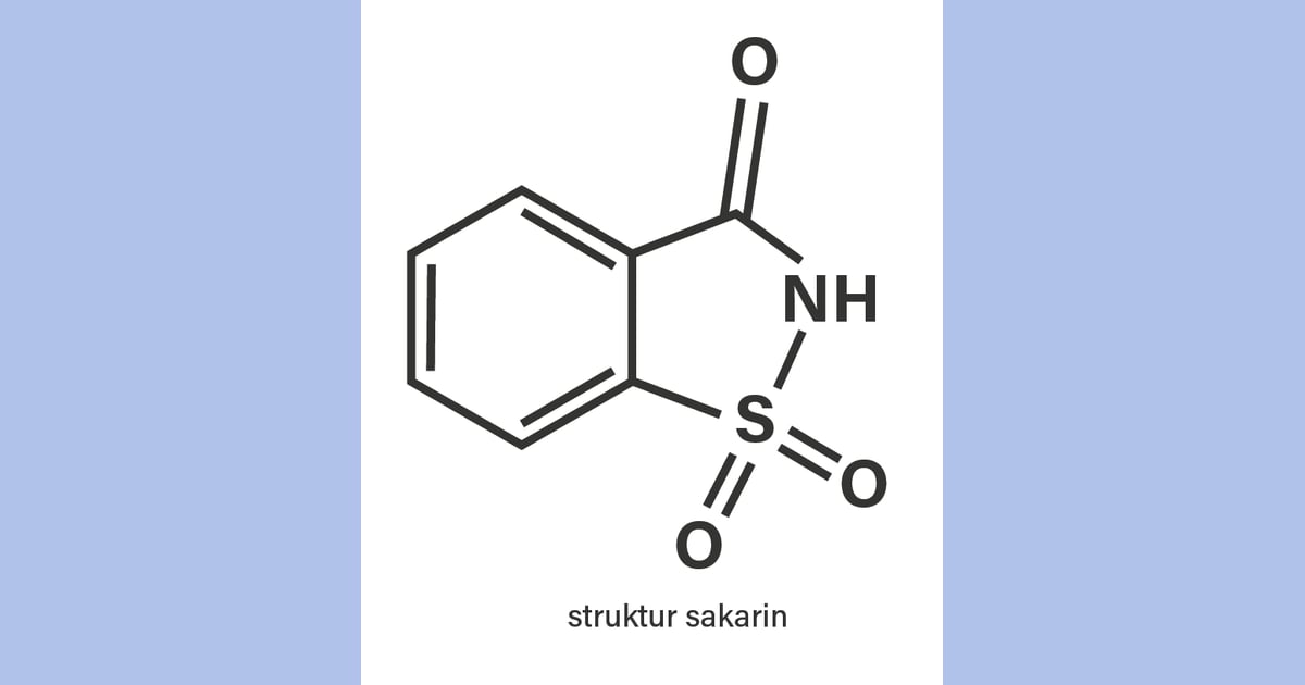 Sakarin - Tuliskan struktur dari: