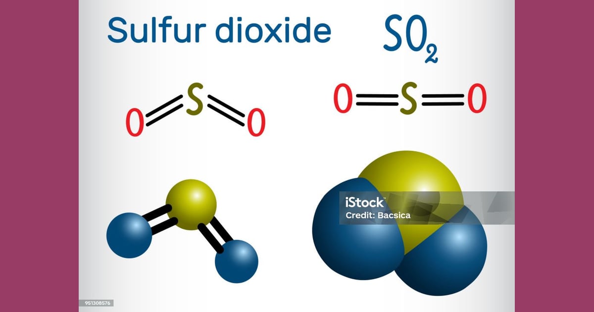 Sulfur dioksida - Sulfur Dioksida Molekul