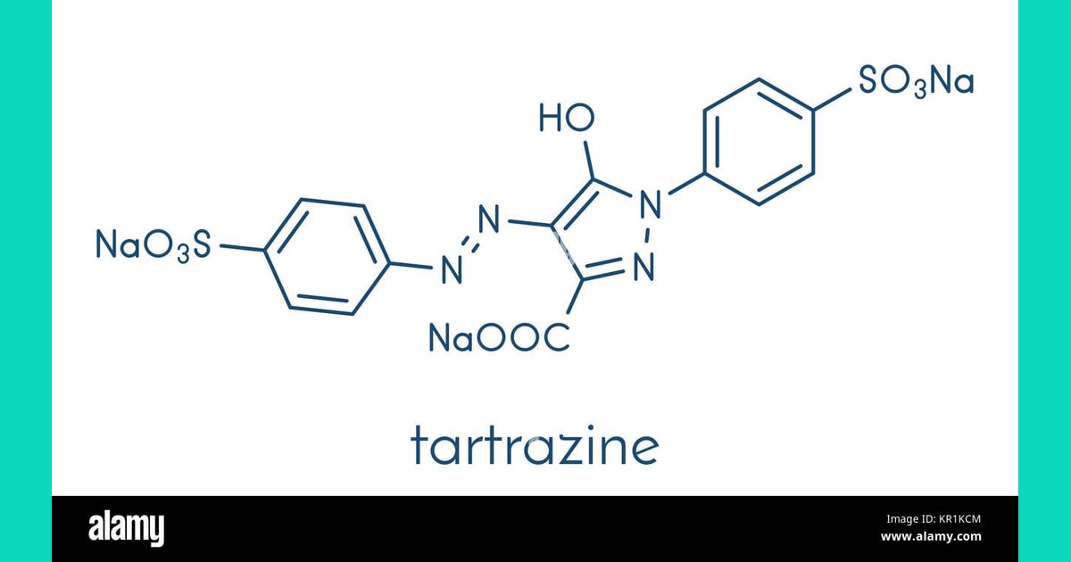 Tartrazin - Tartrazine dye, E