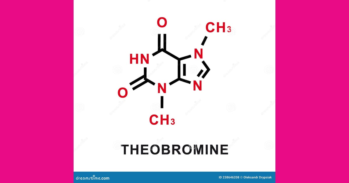 Teobromin - Theobromine Chemical Formula.